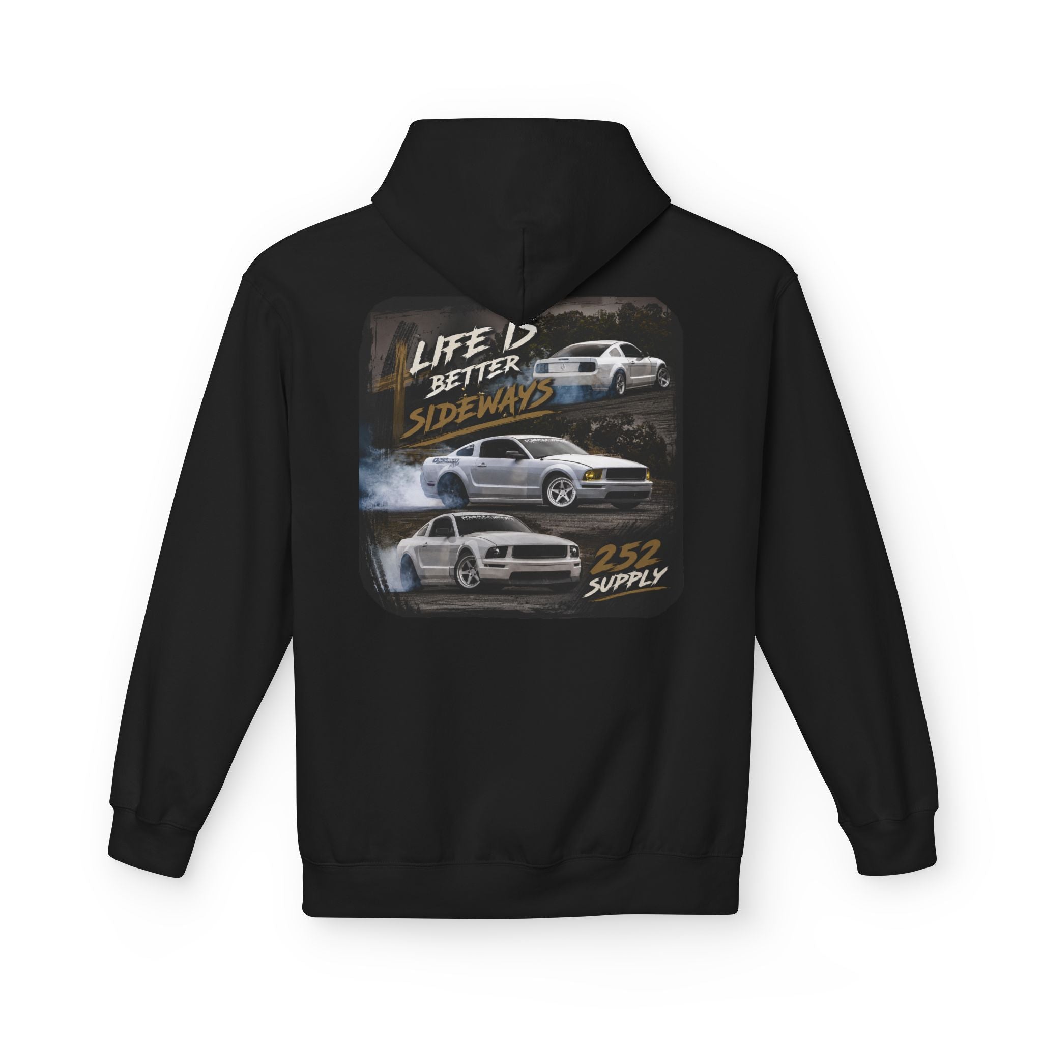 Life's Better Sideways Drift Cars Hoodie | 252 Supply Racing Graphic