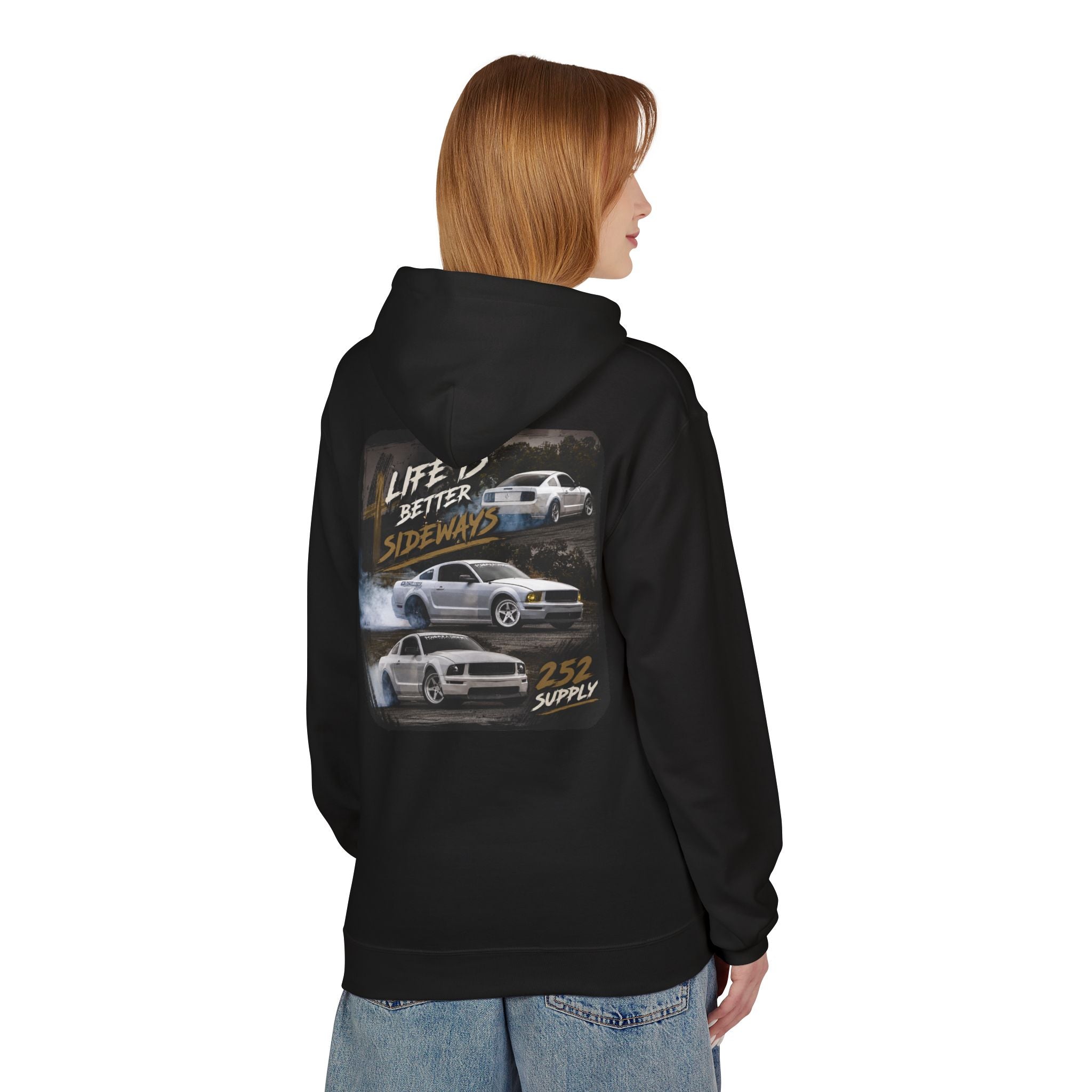 Life's Better Sideways Drift Cars Hoodie | 252 Supply Racing Graphic